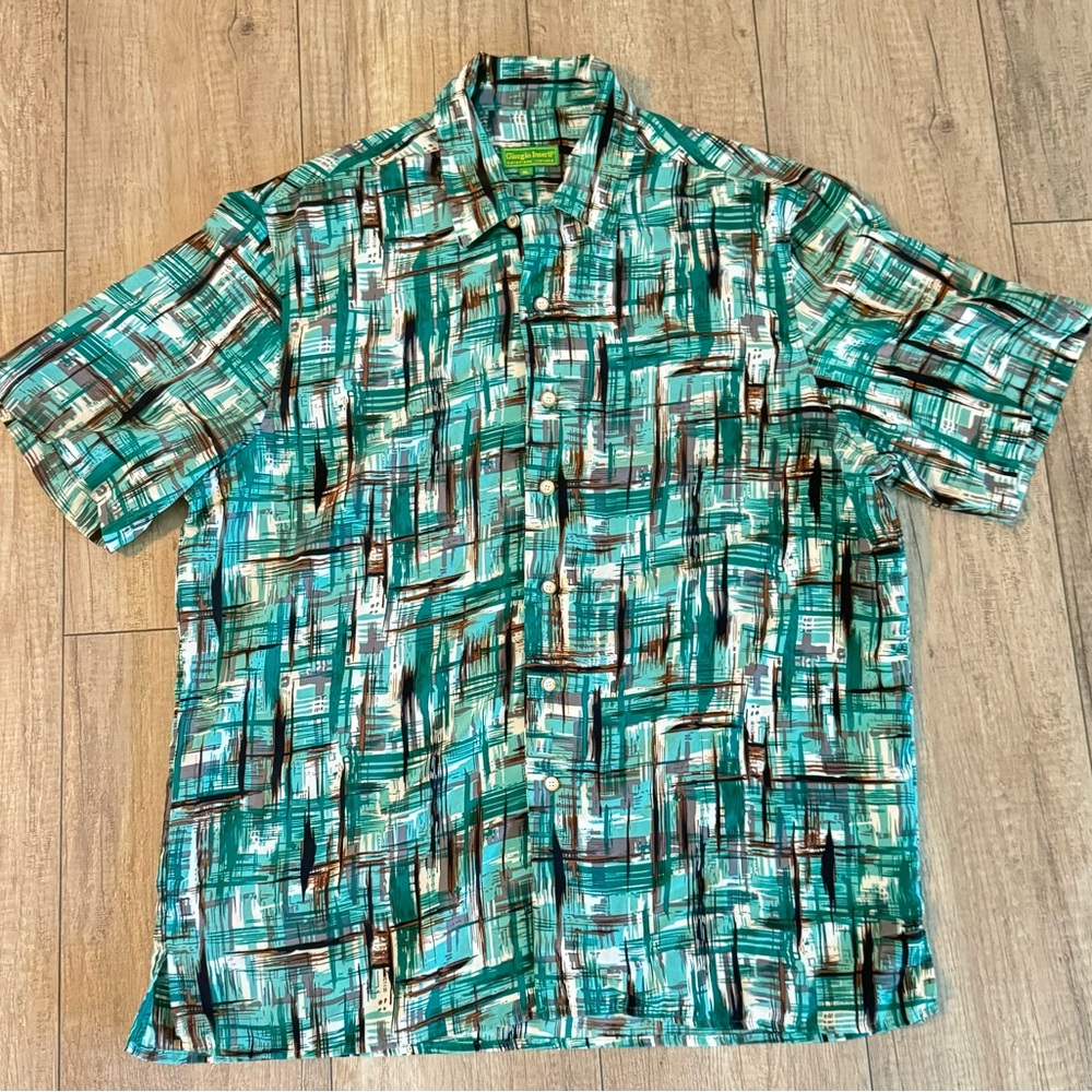 Giogio Inserti, Men’s Short Sleeve Shirt, Size XL Collezione Italiano.